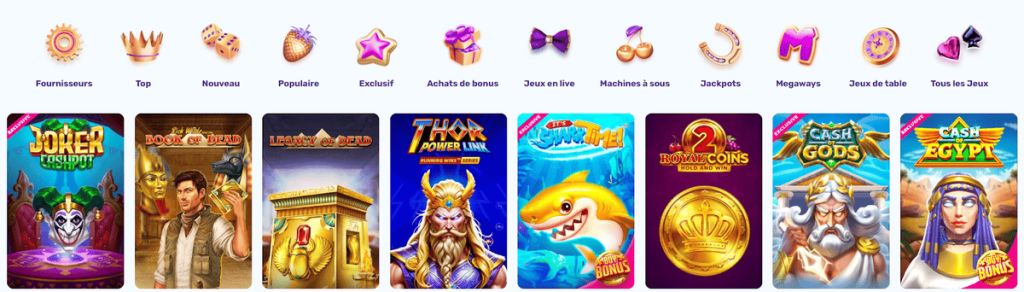 Slots Palace Casino jeux